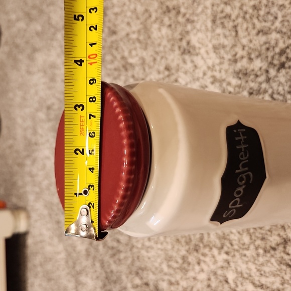 Stoneware spaghetti canister - Picture 3 of 4